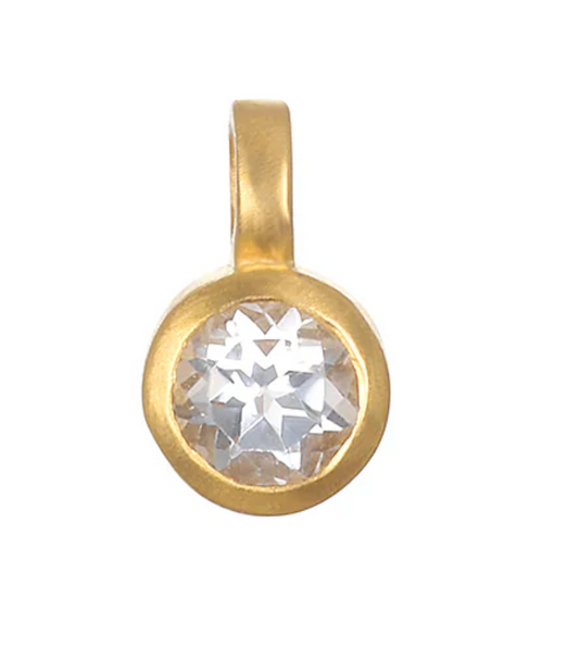 Charms Diamante ( Creatividad , Conciencia  y la piedra de nacimiento de Abril )