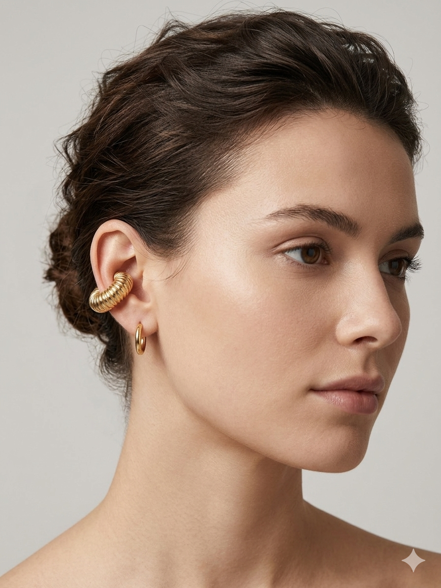 Ear cuff curly