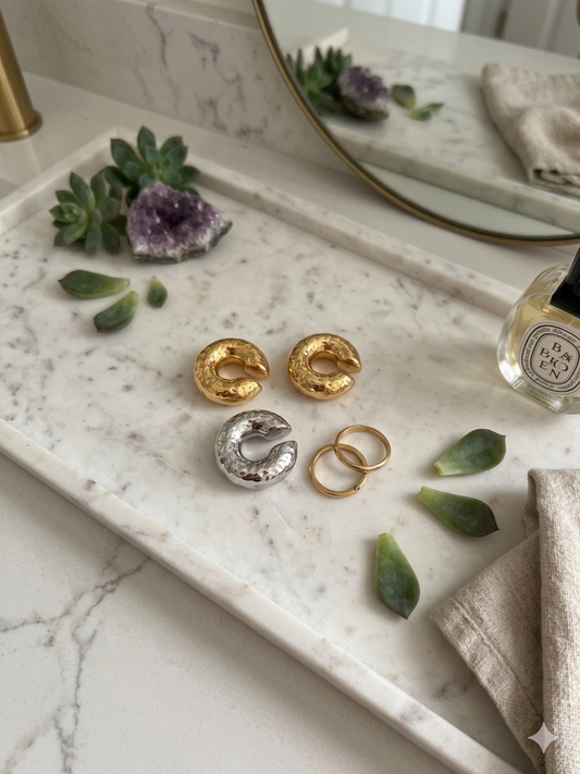 Ear cuffs marmol