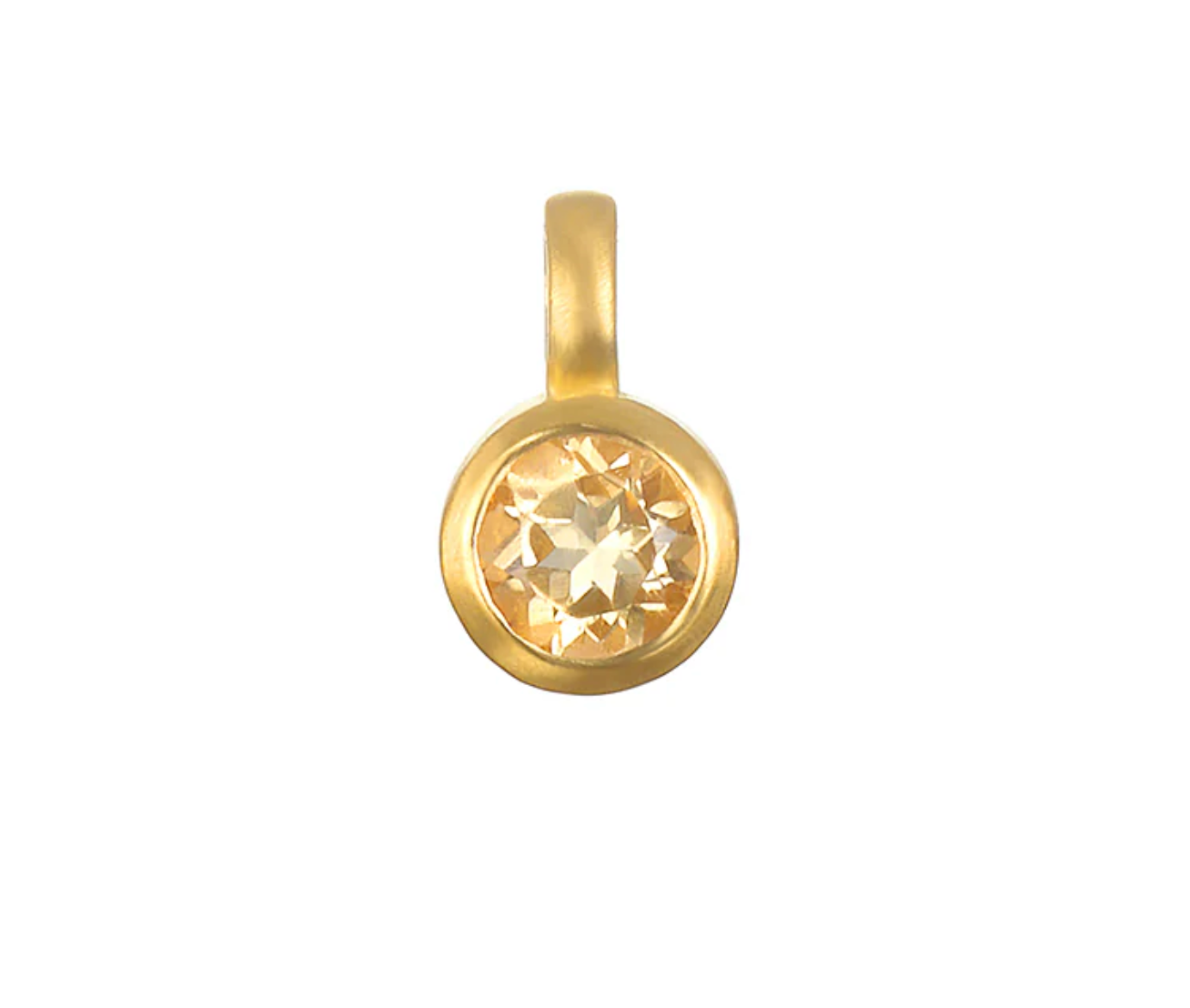 Charms  citrino ( Resplandor, felicidad y la piedra de nacimiento de Noviembre )
