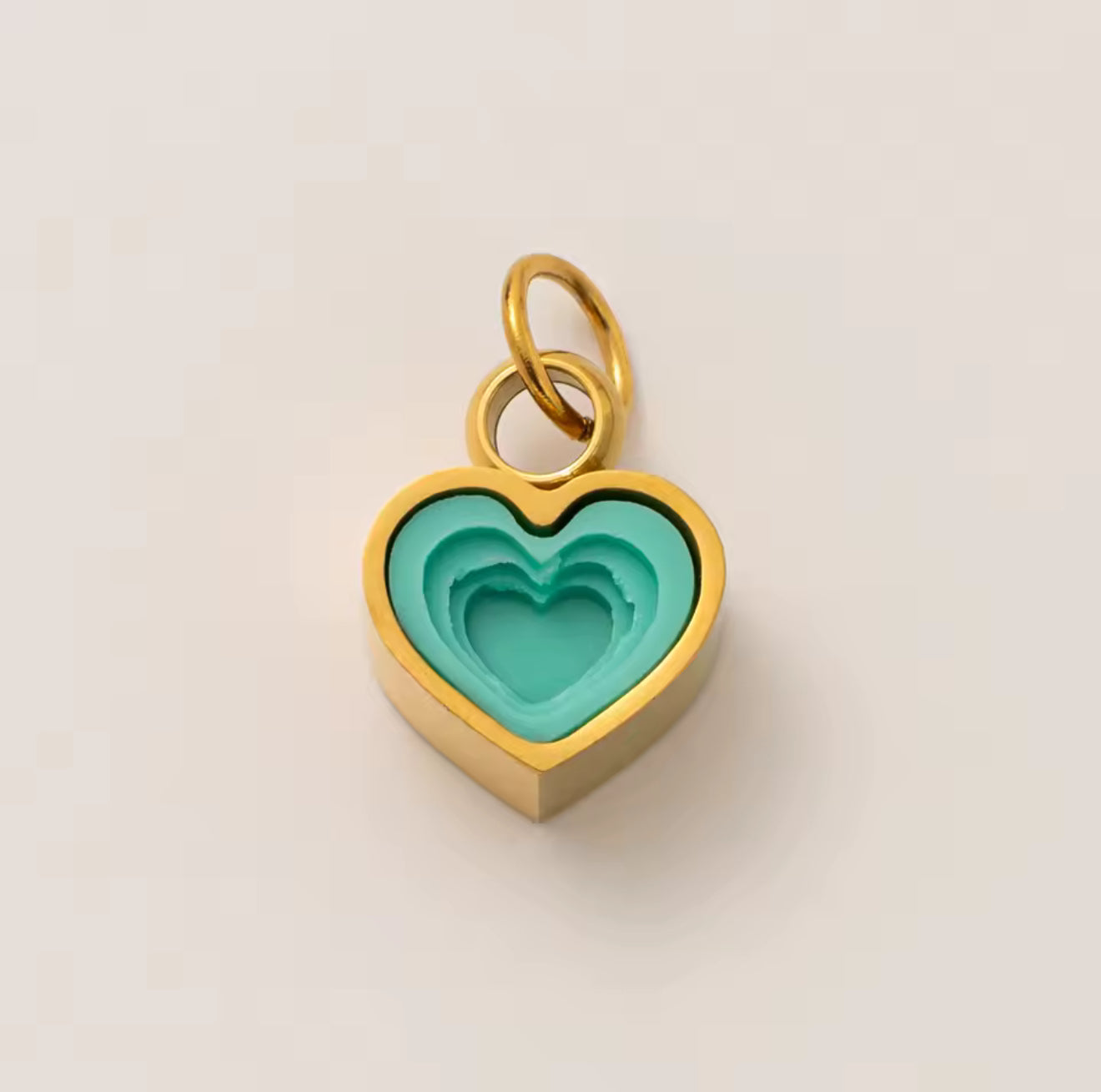 Charm Corazon Turquesa