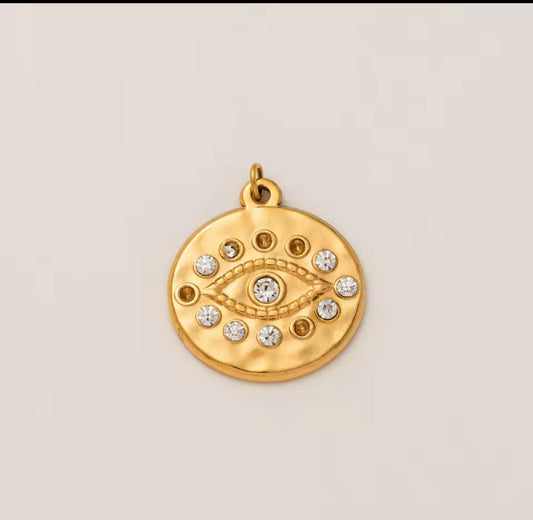 Charm Medalla Ojo  que todo lo ve